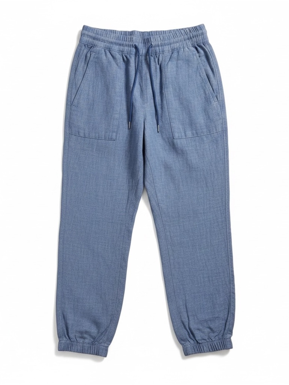 Athleta Retreat Linen Joggers Light Blue Size 6 - Picture 2 of 10